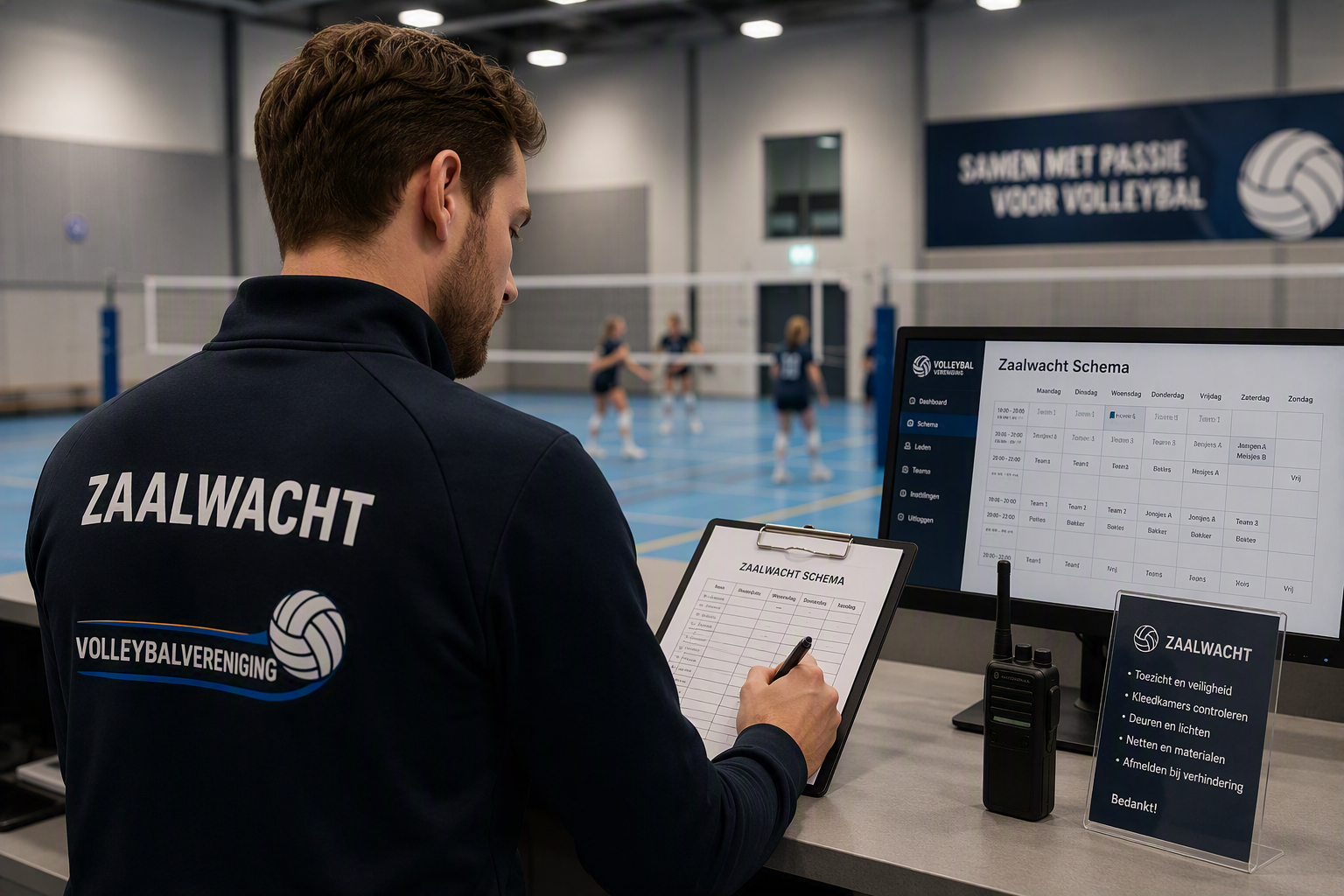 Zaalwachtschema 1ste helft seizoen 26 - 27